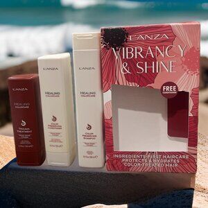 Lanza L'anza Healing ColorCare Holiday Trio Shampoo Conditioner Trauma Treatment